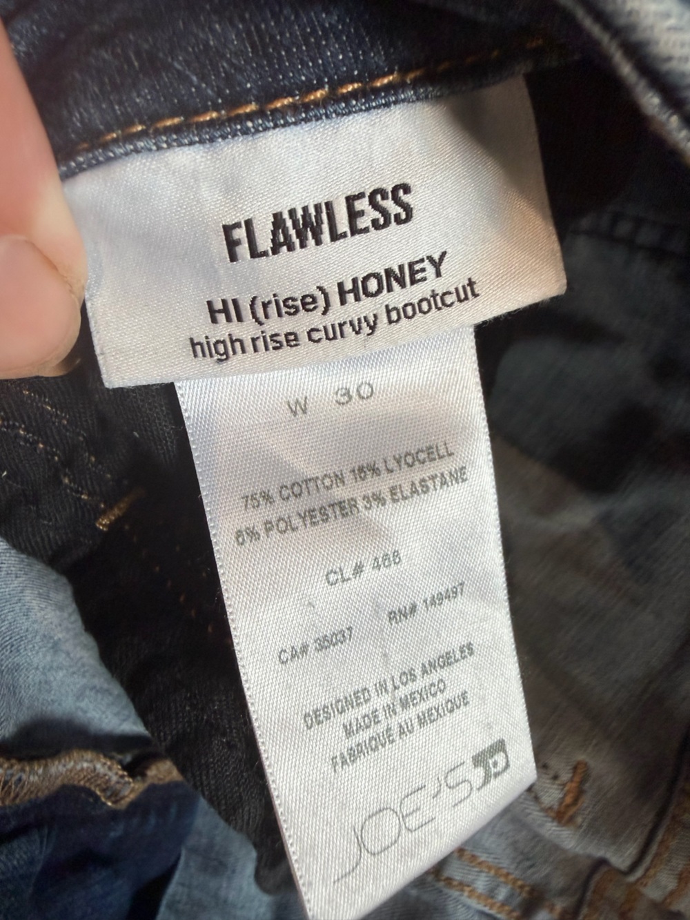Joe’s Jeans Hi Honey Bootcut Jeans Women’s 30 Dark Wash High Rise Stretch - Picture 3 of 9